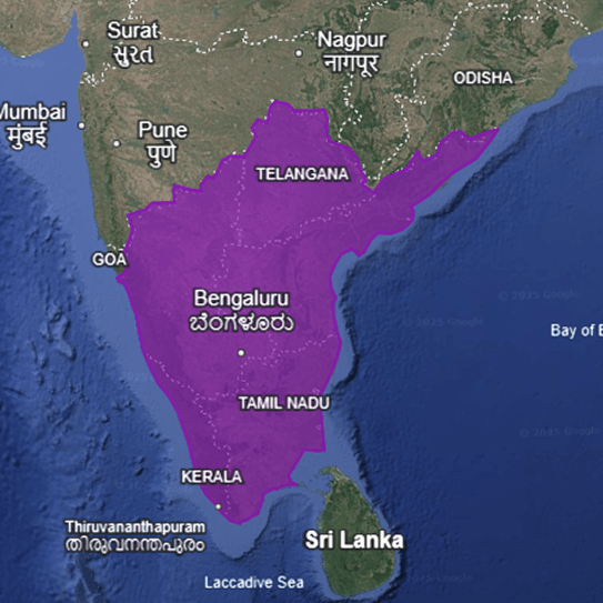 South India Map